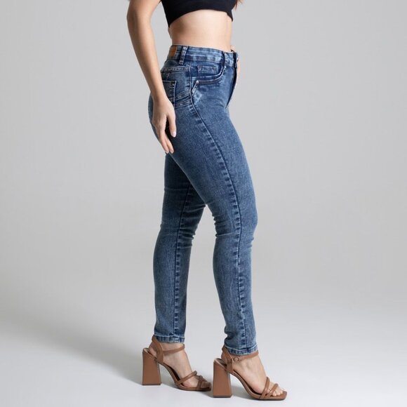 Sawary Women's Cobalt Blue Butt - Lifting Shape - Enhancing Jeans - Picture 3 of 7